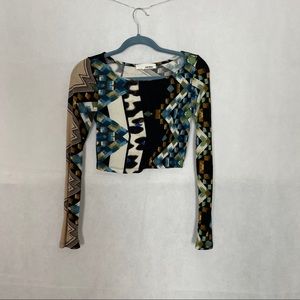 Sans Souci crop top long sleeve size S